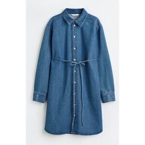H&M Blue Denim Midi Dress